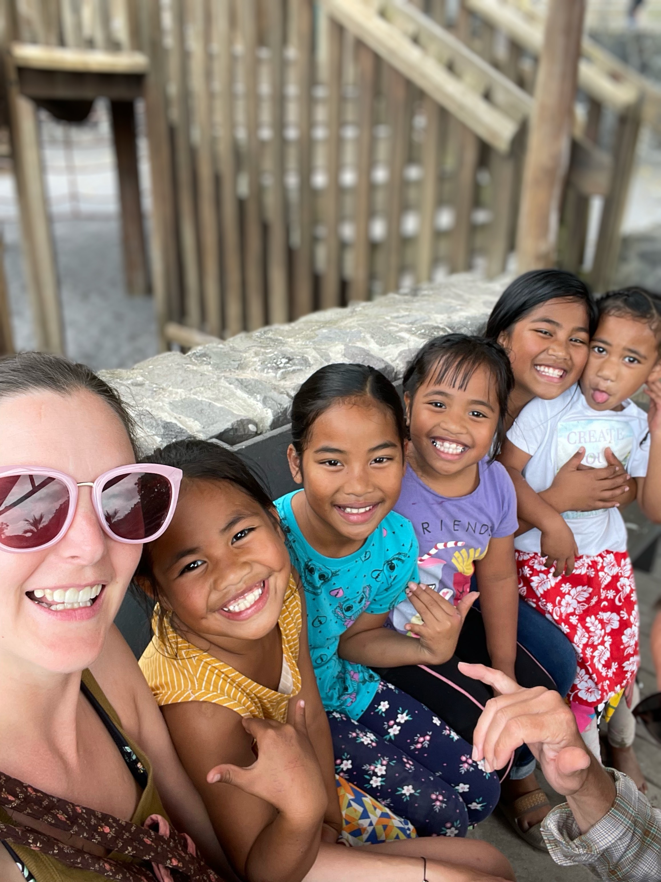 Nonprofit Start founder with group of girls, our future leaders. 